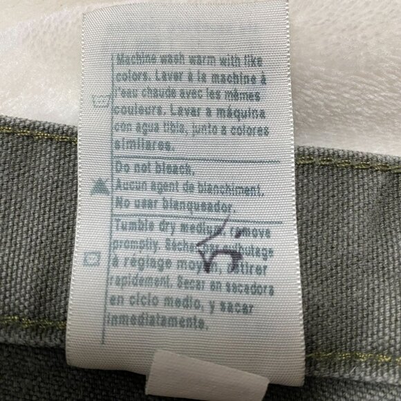 Carhartt Men's Gray Work Pants Size 42x32 Heavy Duty Cotton Canvas Relaxed Fit - Picture 9 of 9